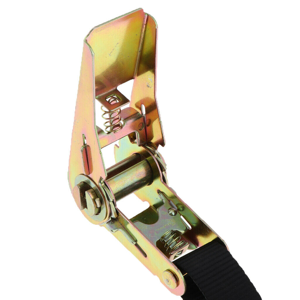 Travel Tie Down Strap Ratchet Belt Luggage Bag Cargo Lashing Metal Buckle