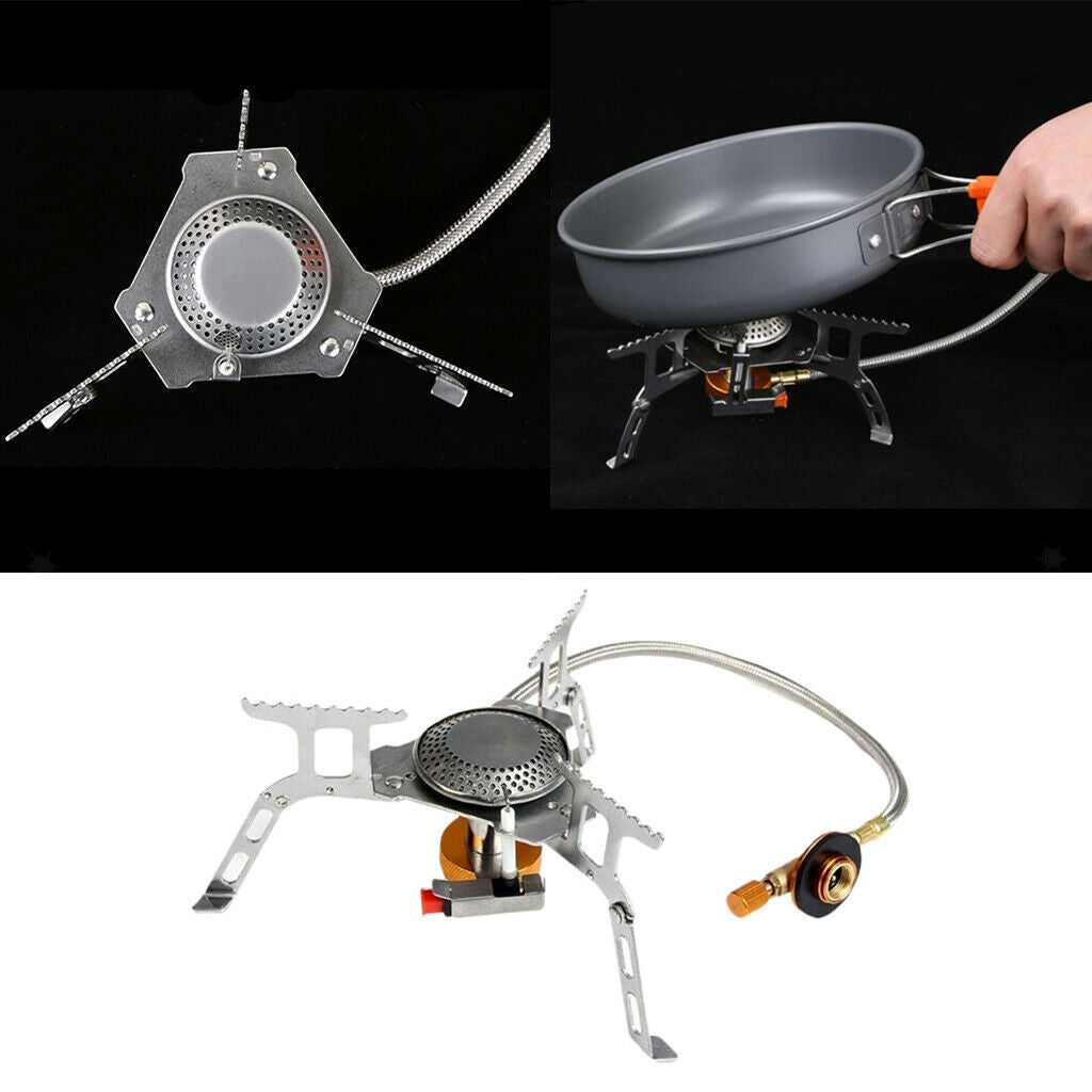 Portable Outdoor Gas Stove Camping Butane Gas Burner Folding Gear Cooker