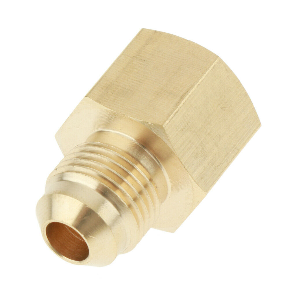 Brass 3/8"  By 1/2" NPT Connect Tube Fitting Adapter For Gas Heater