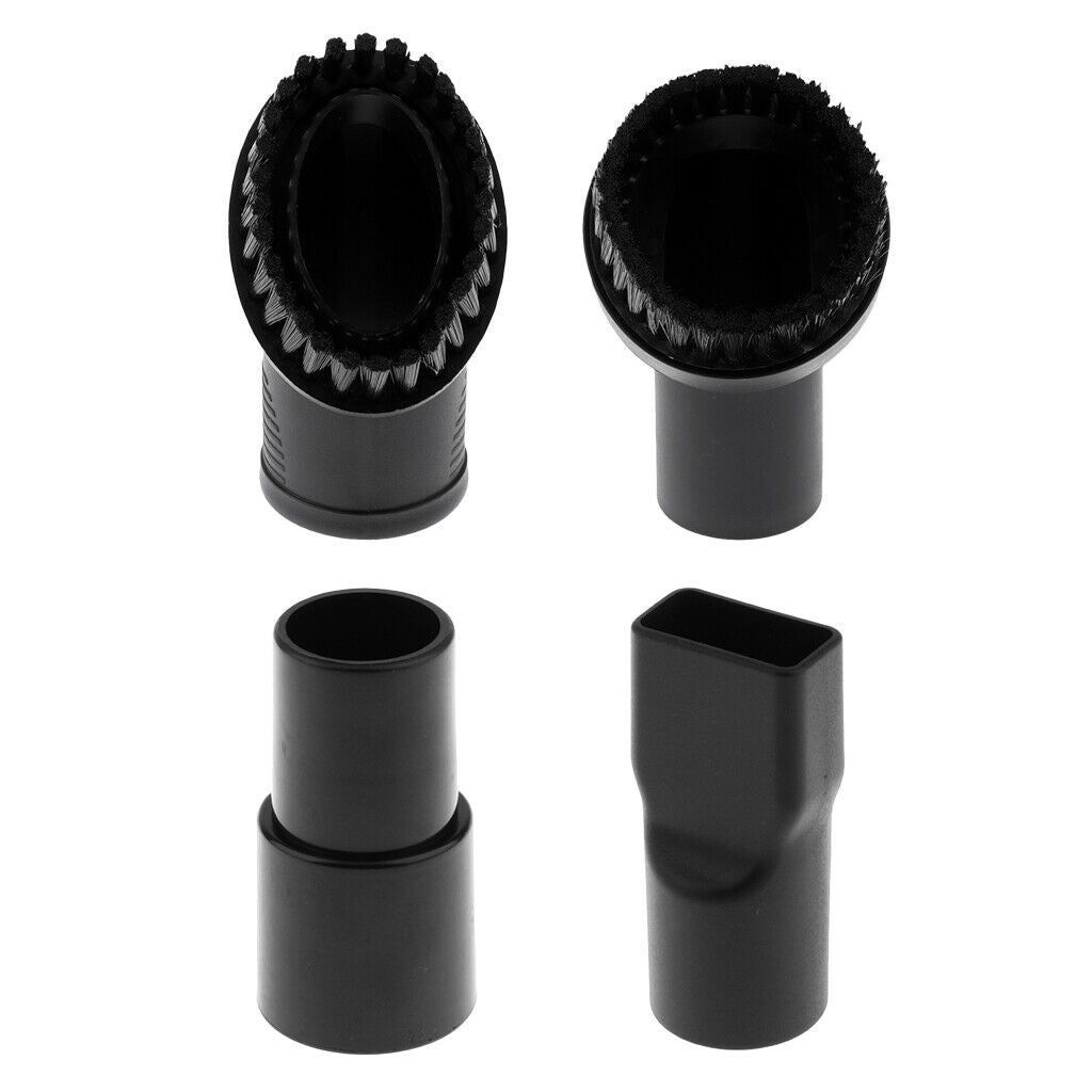 4x Replacement  Brush Vacuum Nozzle Heads Hose Adapter 32mm Dia.