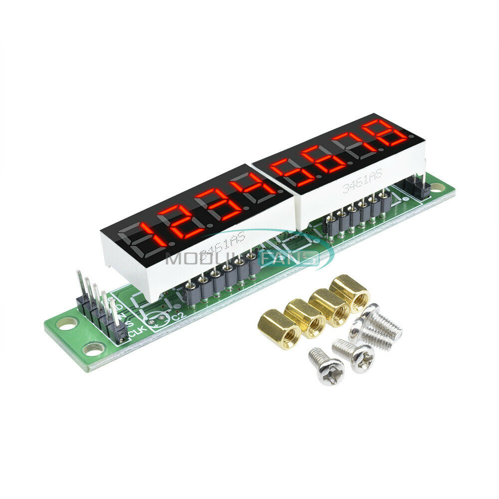 2PCS Digital MAX7219CWG 8-Digit Tube Display Control Module Red For arduino