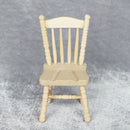 1/12 Mini Simulation Wooden Unfinished Chair Furniture Supplies Scenery
