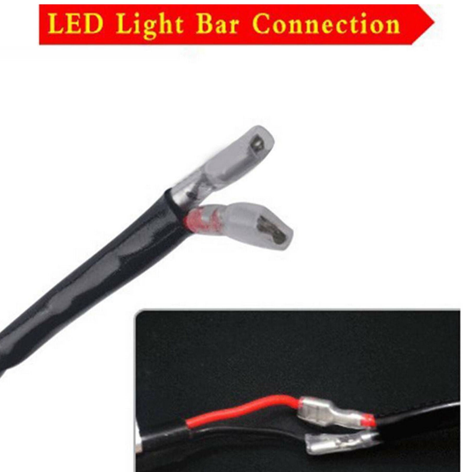 LED Work Light Bar Wiring Kit Harness Fog Lamp Offroad w/ Fuse & Relay Switch