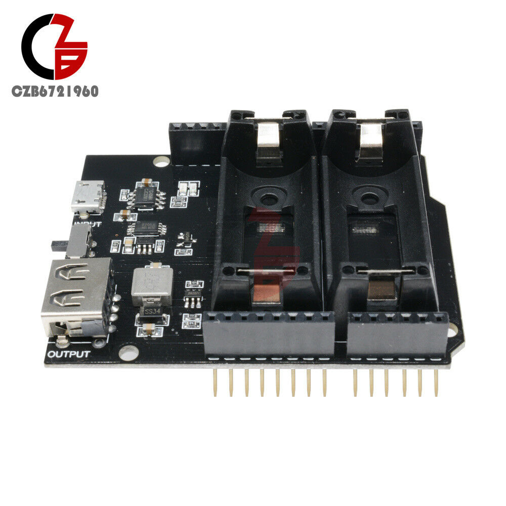 5V ESP8266 ESP32 16340 Battery Shield Power Bank Power Module for Arduino UNO R3
