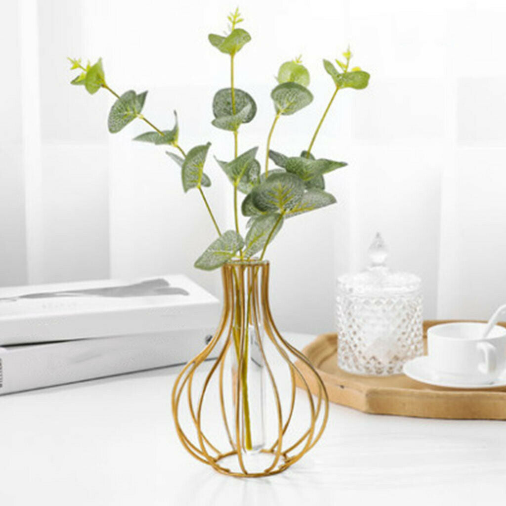Hydroponic Flower Vase Bud Test Tubes Vases Display for Home Office Decor