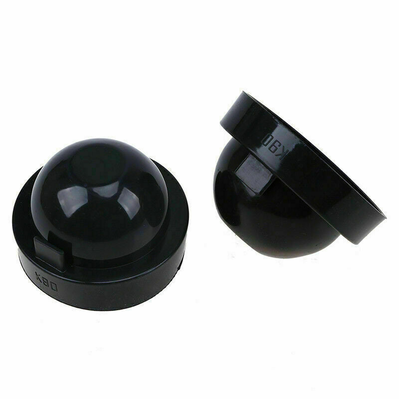 Pair 90mm Car LED HID Headlight Rubber Housing Seal Cap Dust TR34RI Cover Set