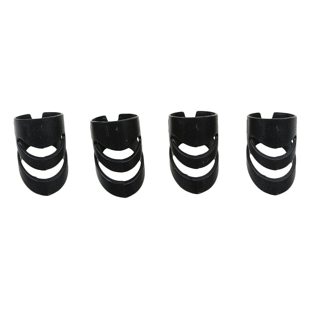 8 Pieces Plastic Guitar Fingertip Protector Finger Guard for Bass Guitar - L