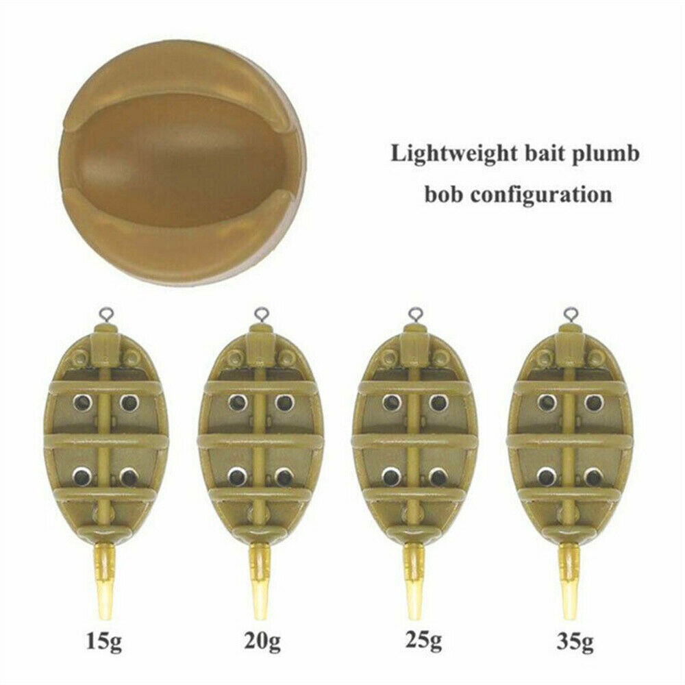 Fishing Tools4+1 Outdoor Mould Kit Inline Method Feeders Bait Holder Lead Sinker