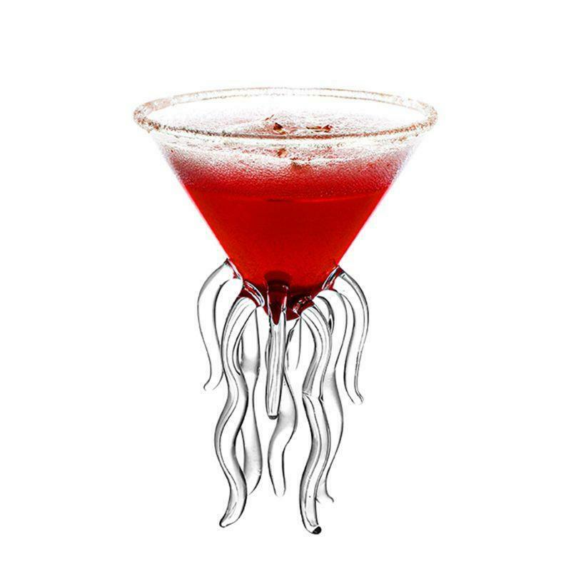 Octopus Cocktail Glass Transparent Jellyfish Glass Cup Juice Glass
