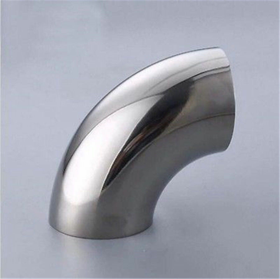 1Pcs 2" inch/51mm Stainless Steel Car Exhaust Weldable 90 Degree Bend Elbow Pipe