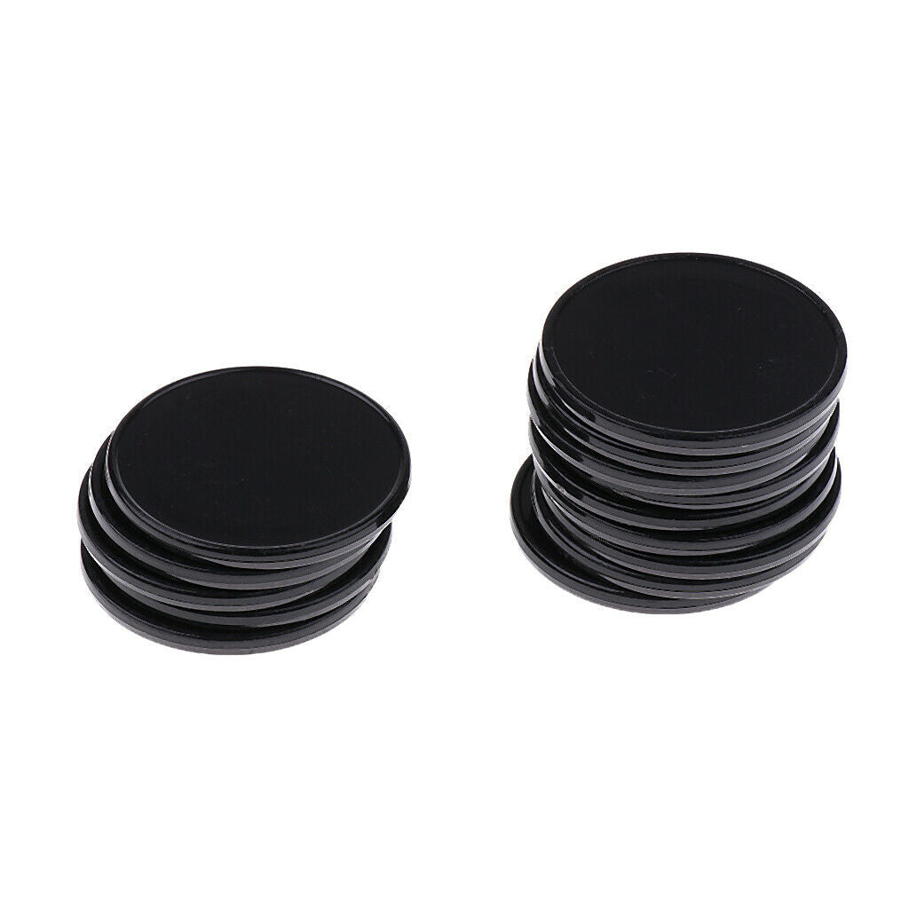 100 Pieces Poker Card Counting Bingo Chips Tokens Chips Markers Black 25mm