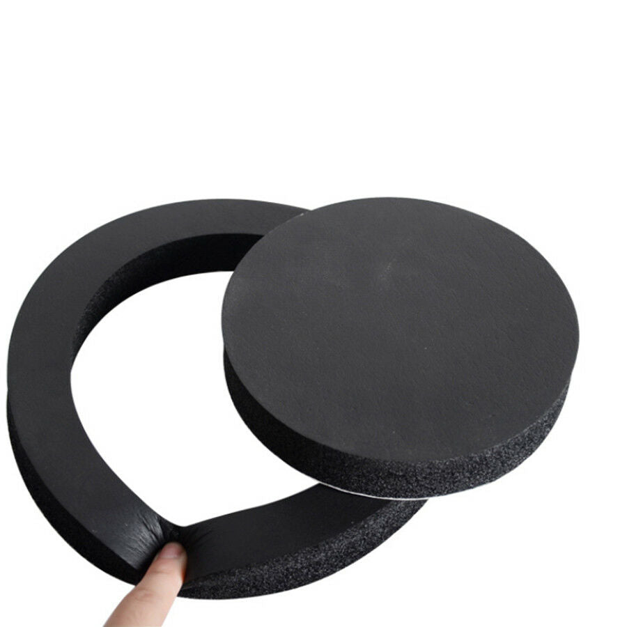4 Pc 6.5'' Black Insulation  Rubber Foam Ring Self-adhesive For Car Door Speaker