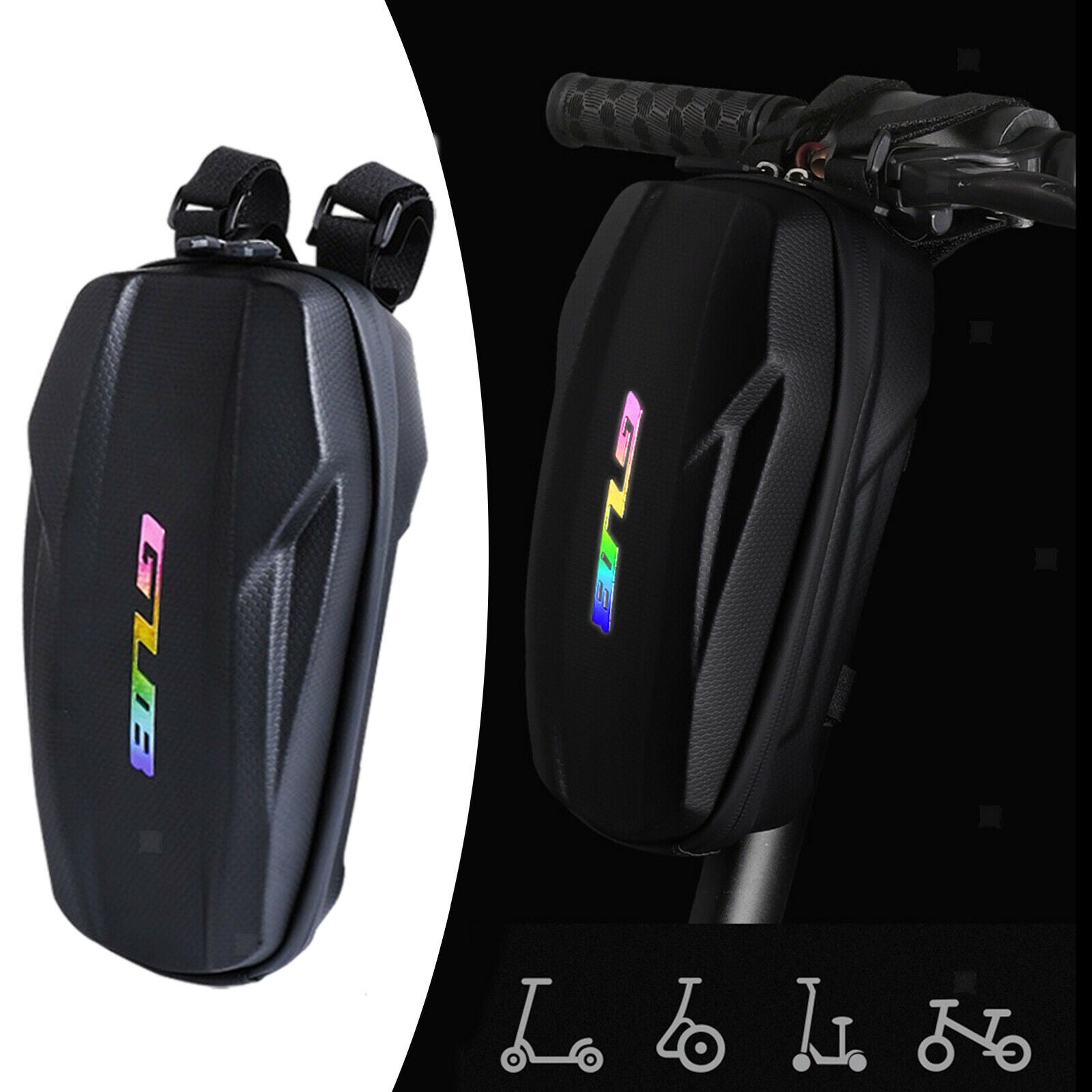 Scooter Handlebar Storage Bag EVA Pack for Folding Bike Tools Accessories