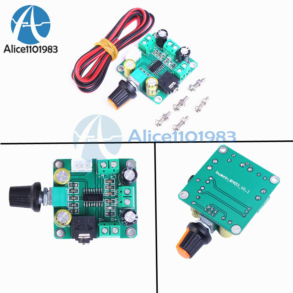 PAM8403 Digital Amplifier Board Audio Module Stereo Dual Track Input 2X3W DC 5V