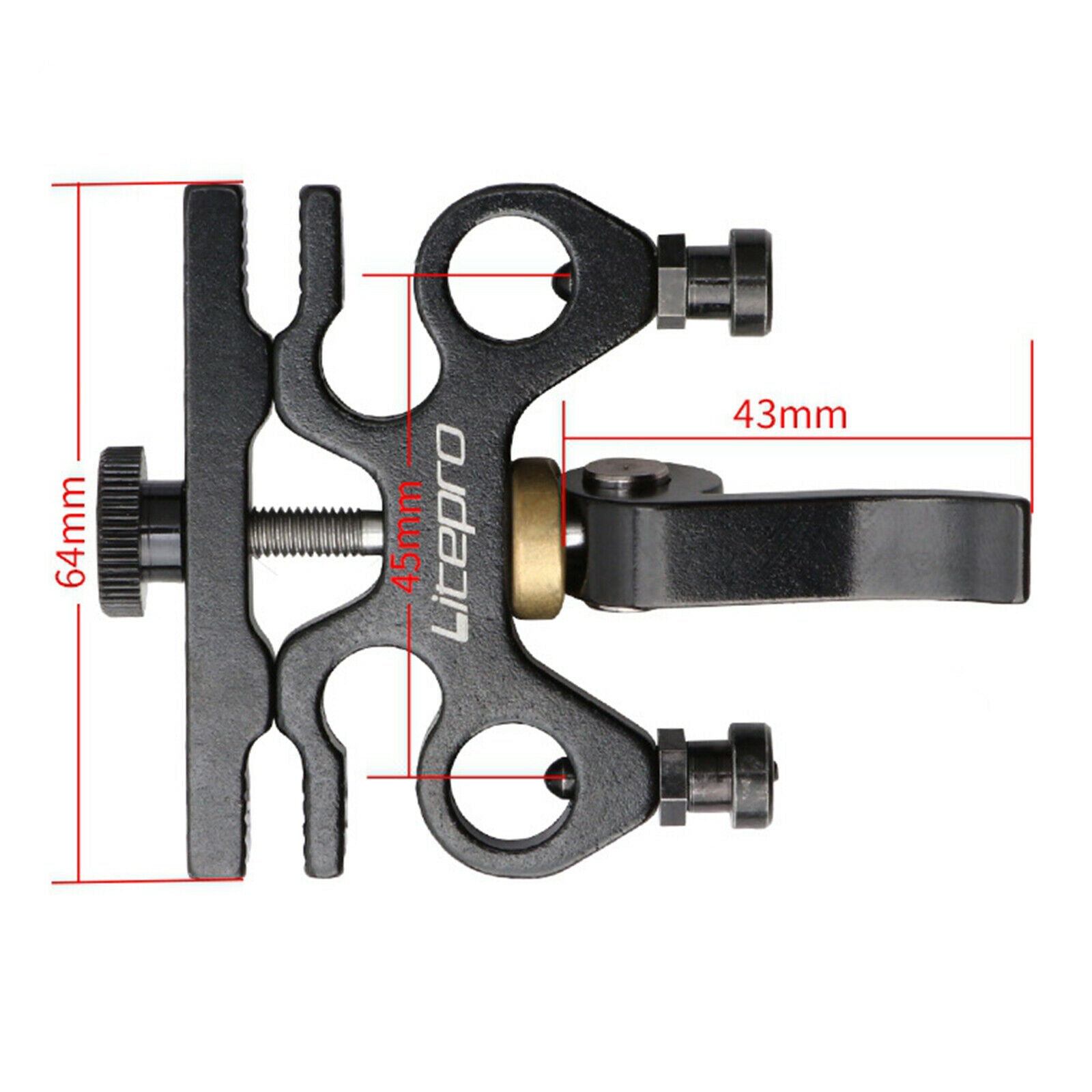 Folding  Quick Release Pedal Holder Bracket Adapter Rack for Brompton