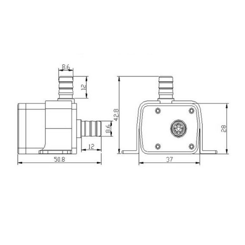 Micro DC Water Pump Computer Water Cooling Pump Brushless High Temperature Water