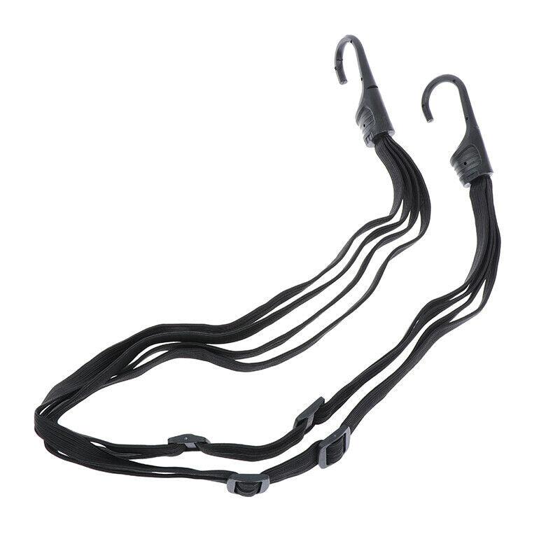 2 Hooks Motorcycle Helmet Straps Luggage Retractable Elastic Rope Fixed S.l8