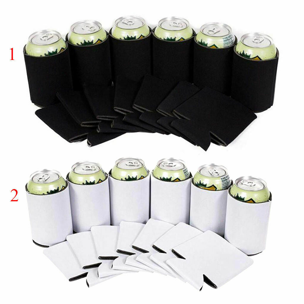 Beer Can Coolers Sleeves Reusable Drink Caddies for Parties Events BBQ