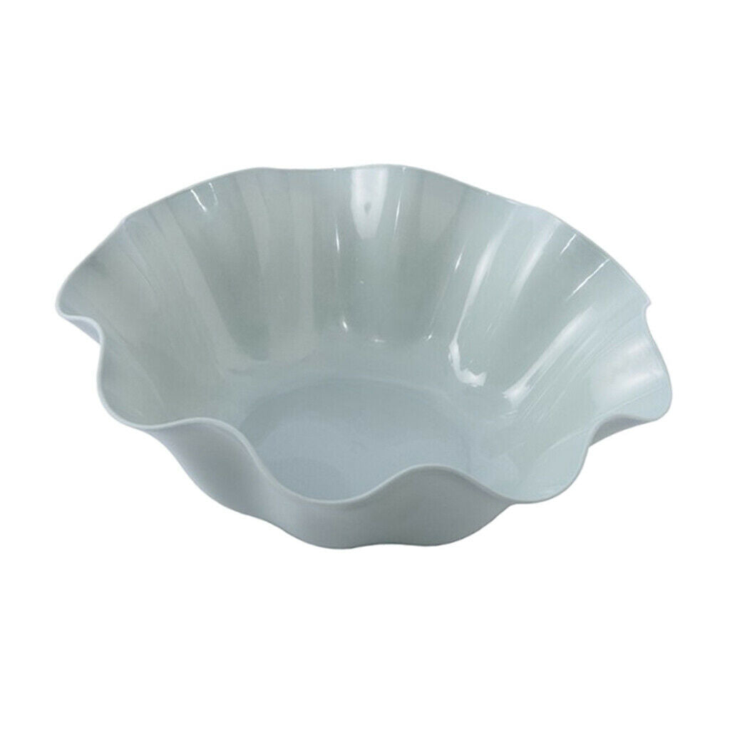 Fruit Plate Lotus Leaf Shape Snack Storage Tray Blue