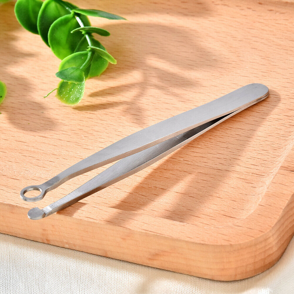Universal Nose Hair Trimming Tweezers Tool New Stainless Steel New Round Head