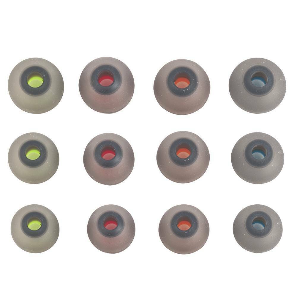 6 Pairs 3.8mm Soft Silicone Earbud Tips Kit S/M/L In Ear Headphone Covers Set