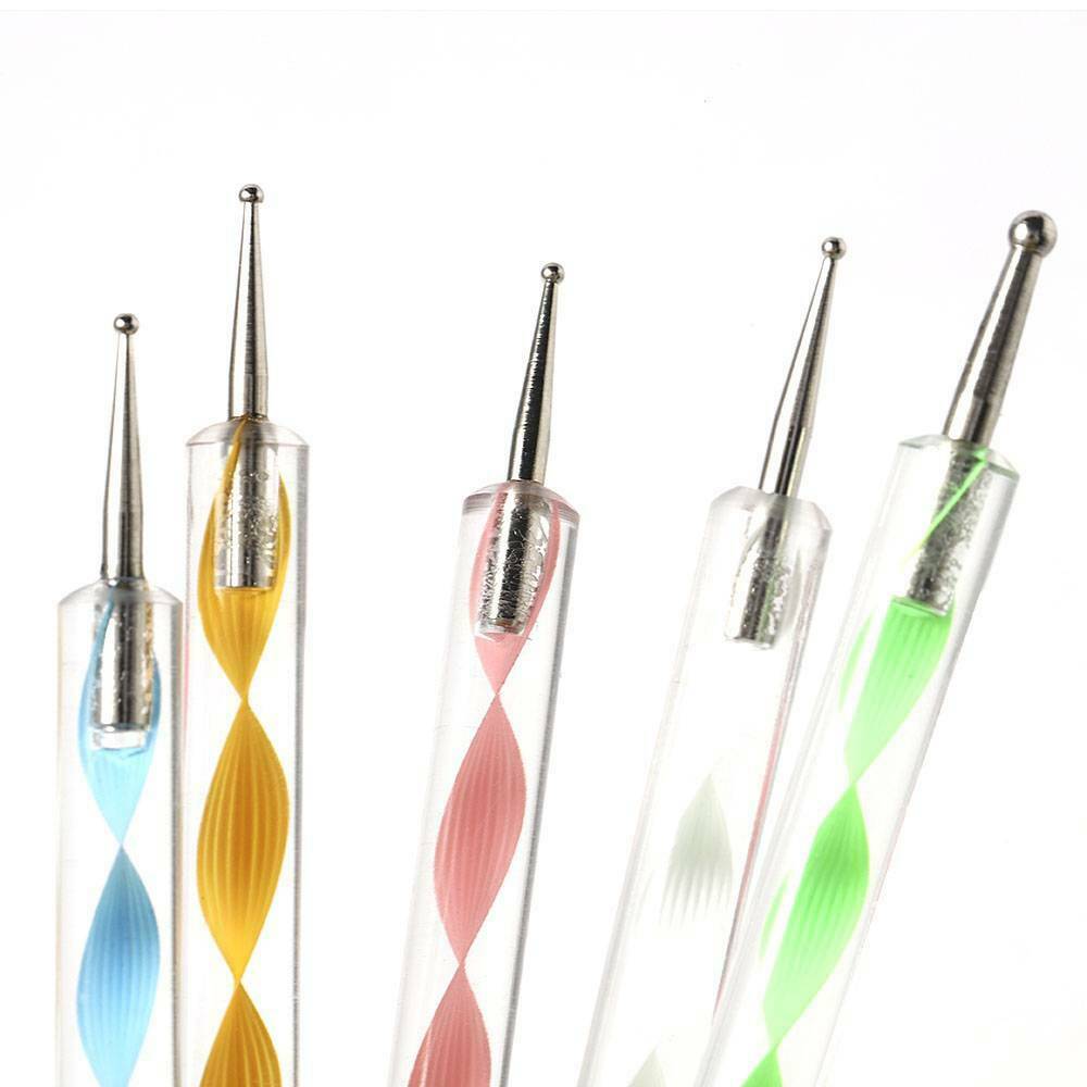 20* Nail Art Gel Design Pen Painting Polish Brush Dotting Drawing Tools Set LOT