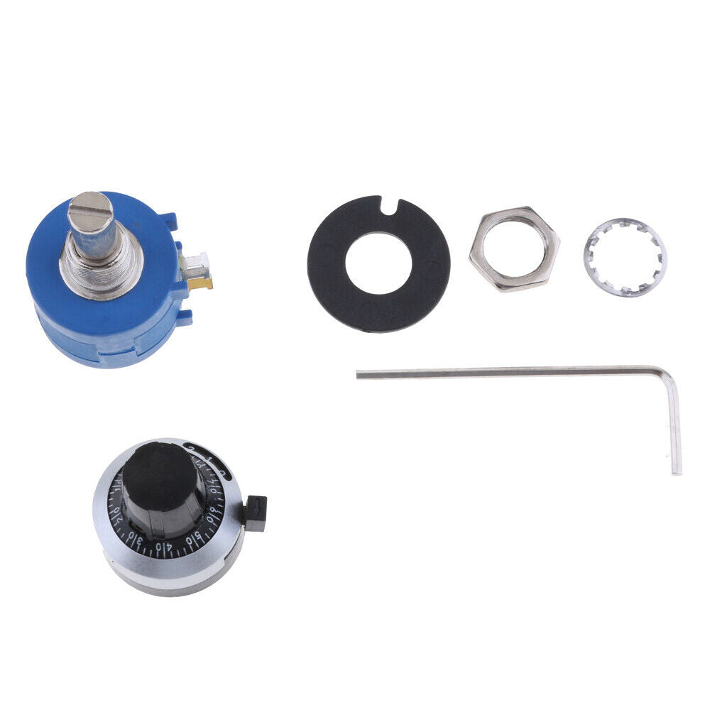 100 Ohm setting potentiometer 10 turns with counting disc rotary knob