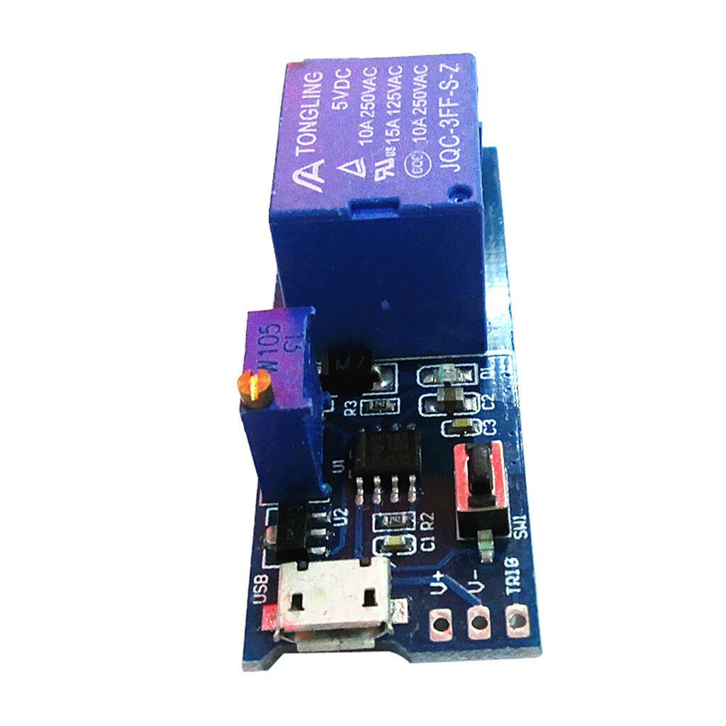 Wide Voltage 5V~30V   Relay Timer Module Delay Time Switch Blue