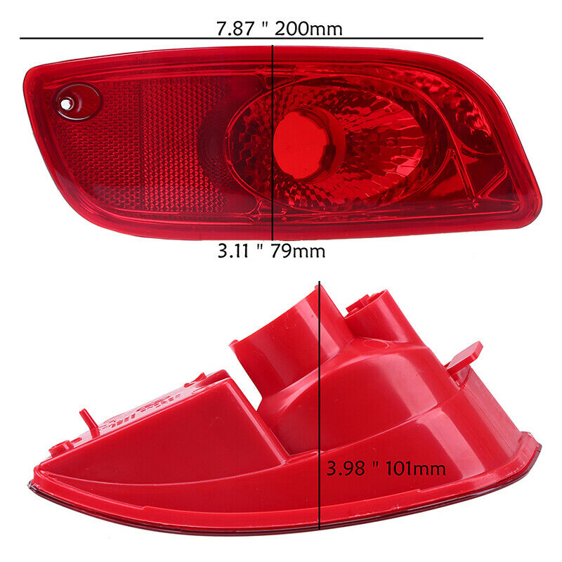 Left Side Rear Bumper Reflector For Hyundai Santa Fe 2007-2009 Pre-facelift