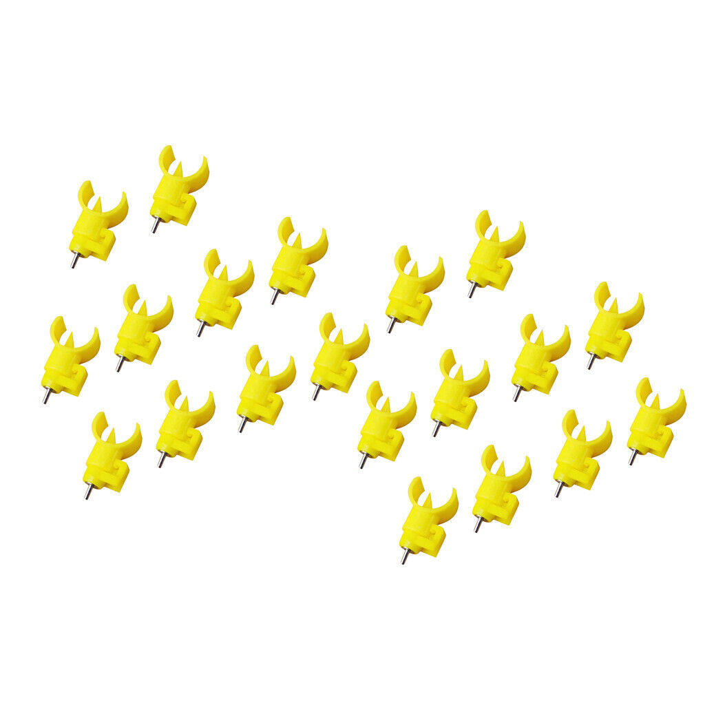 20 Pcs Chicken Water Nipple Cup Waterer Kit Accessories Suitable for Poultry