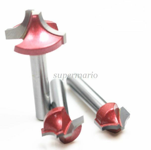 1pc 1/4'' R Angle Wood Making Router End Mill CNC Engraving V Groove Bit 12mm