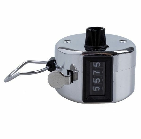 4 Digit Manual Counting Hand Tally Counter Mechanical Manual Palm Clicker Click