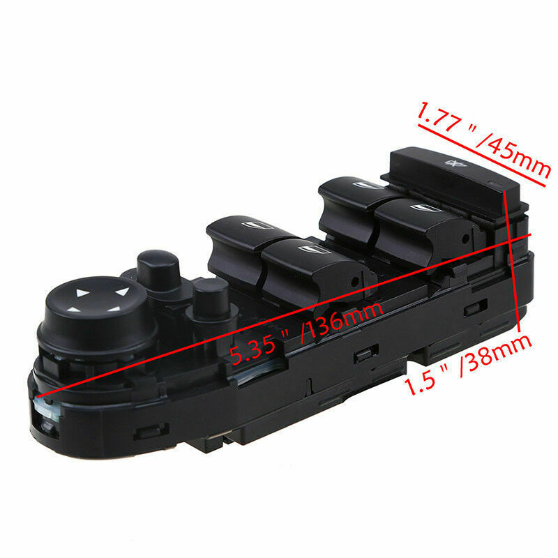 Fits BMW X5 X6 E70/71/72 07-14 Driver Side Car Power Window Control Switch Black