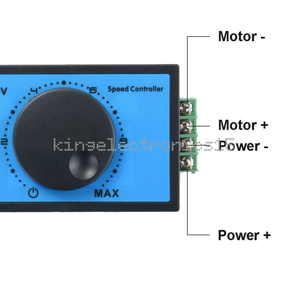 1X DC 10-60V 12V 24V 48V 20A PWM DC Motor Speed Controller Soft Start Switch