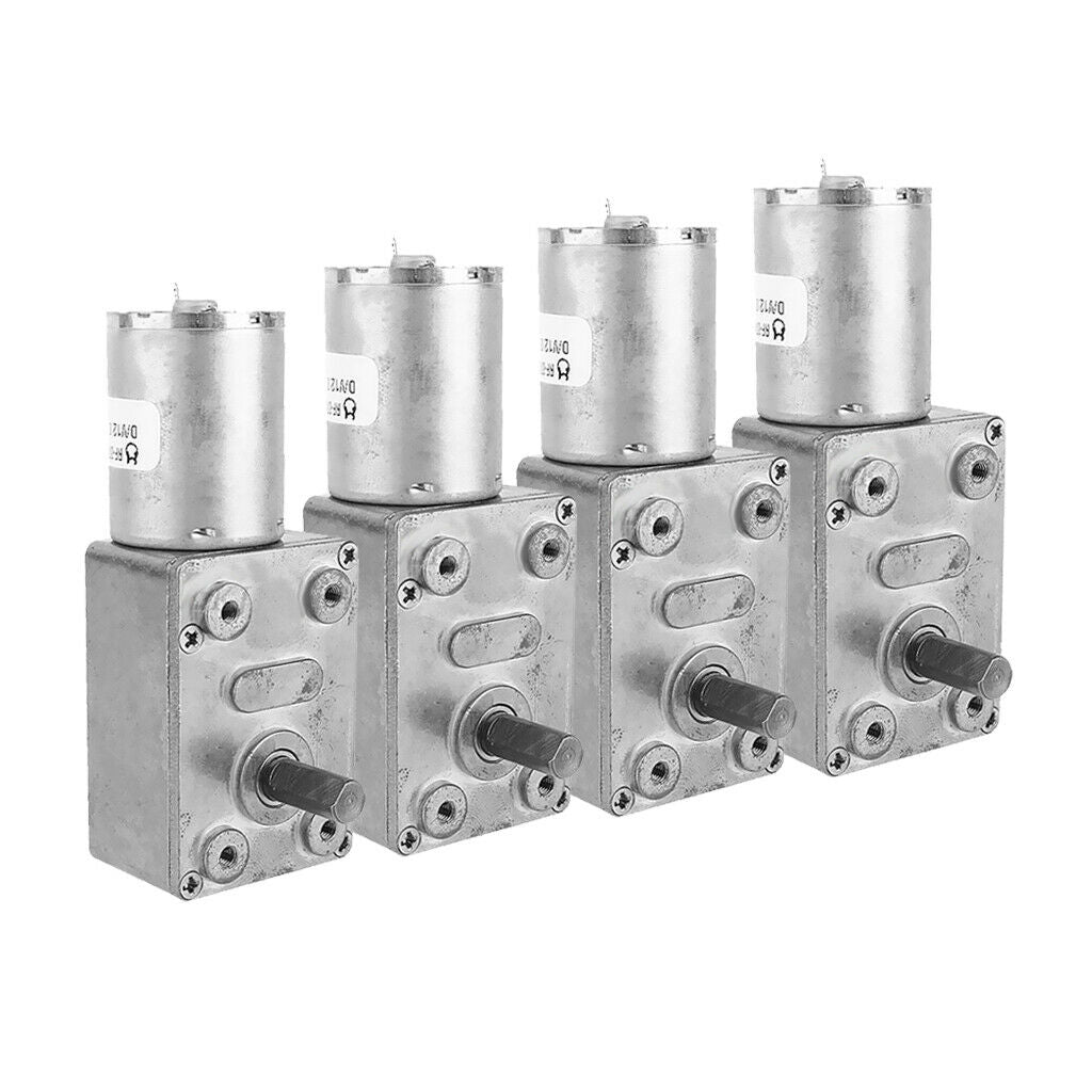 4pcs 12V Gear Reduction Motor Micro DC Gear Motor Direct Current Motor 10RPM