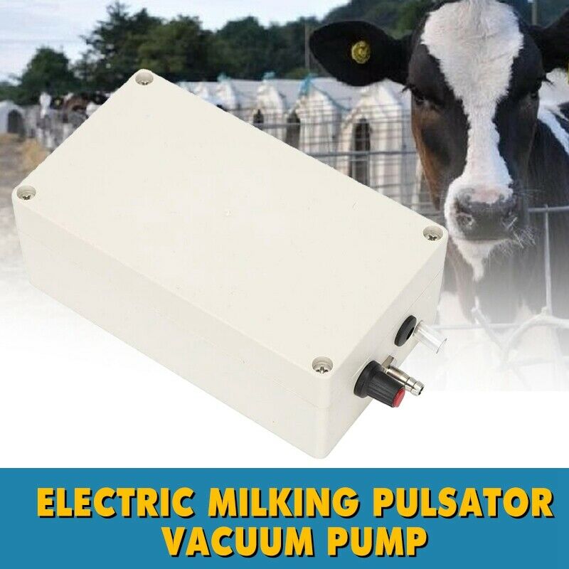 Electric Milking Pulsator Vacuum Pump Air Cow Milking Machine Milker 12V