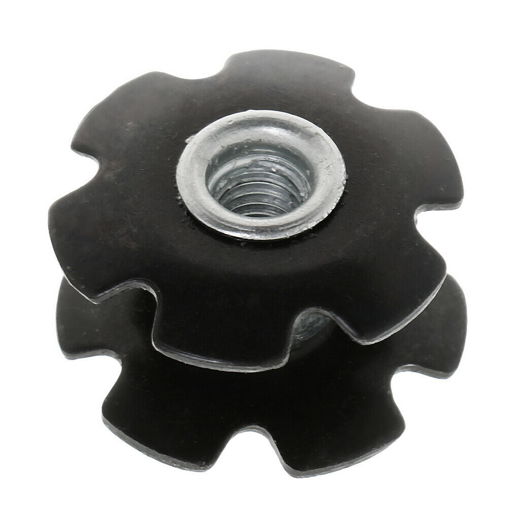 10x Bike Cycling  Metal Headset Star Nut Accessories For Forks 1-1/8"