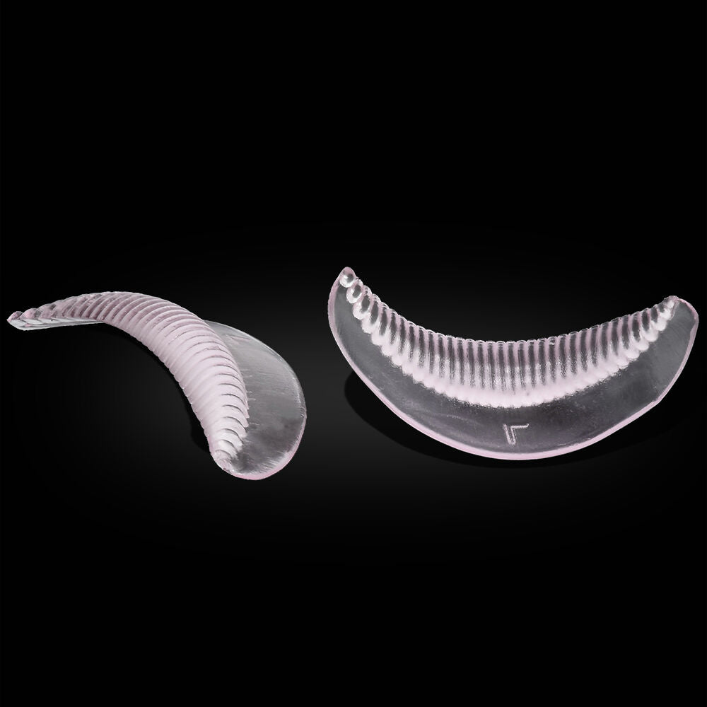 10Pcs Eyelash Perming Lift Silicone Curler Pads Shield Rods Embedded Ridges Â·