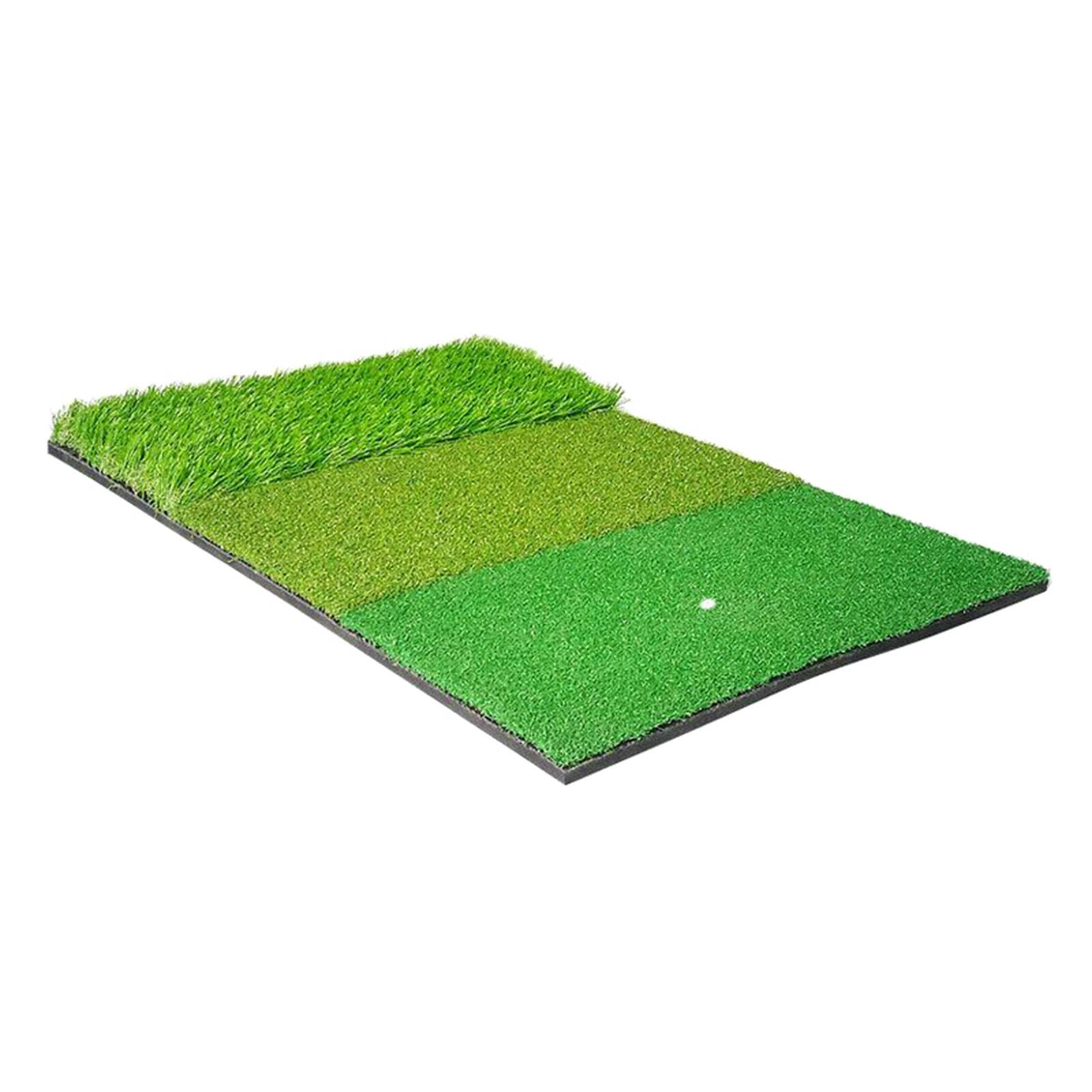 3-in-1 Golf Practice Mat Anti-slip Lawn Chipping Putting Hitting Pad