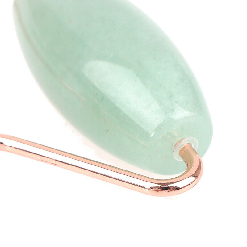 Natural Jade Massage Roller+Guasha Board SPA Scraper Stone Facial Massager SFCA