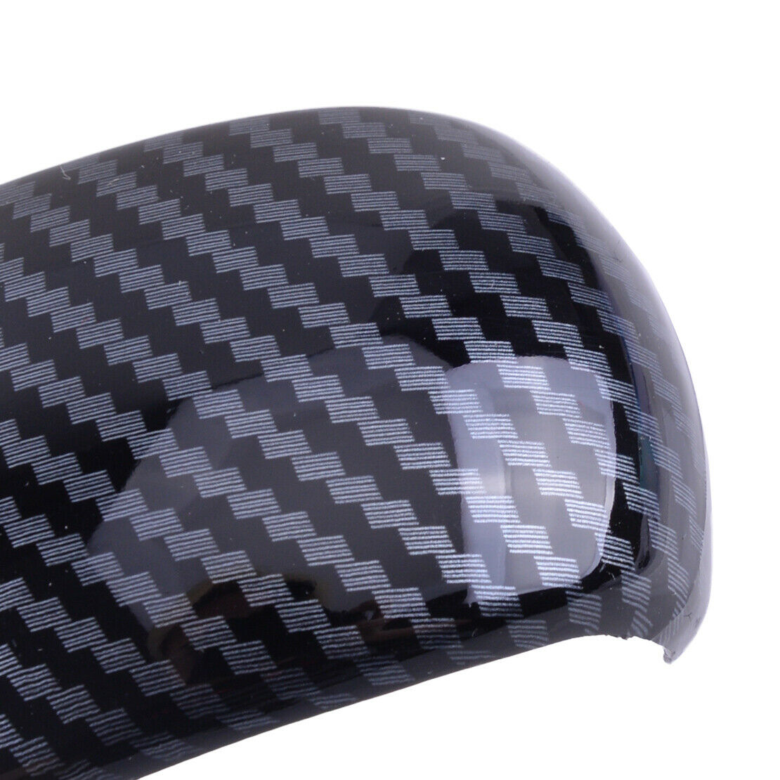 Gear Shift Knob Cap Cover Trim Carbon Fiber Texture Fit For Mazda 3 BP CX-30