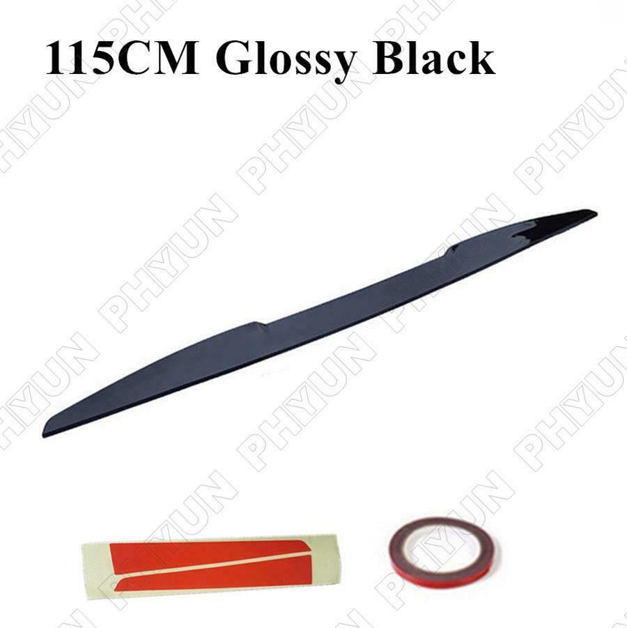 115cm Black PU Car Rear Roof Lip Spoiler Tail Wing Body Kit Hatch SUV Universal