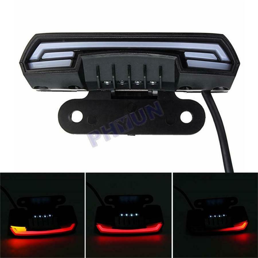 Motorcycle Scooter Tail Light Brake Stop Lamp Turn Signal License Plate Light