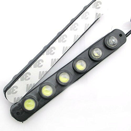 2Pcs 6 LED 12V Hawkey White Driving Fog Lamp DRL Daytime Running Lights For Benz