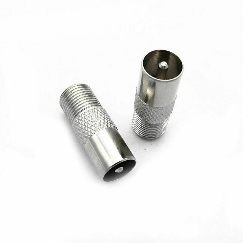 5X(F type screw connector Female to RF coax antenna male adapter G8A1)