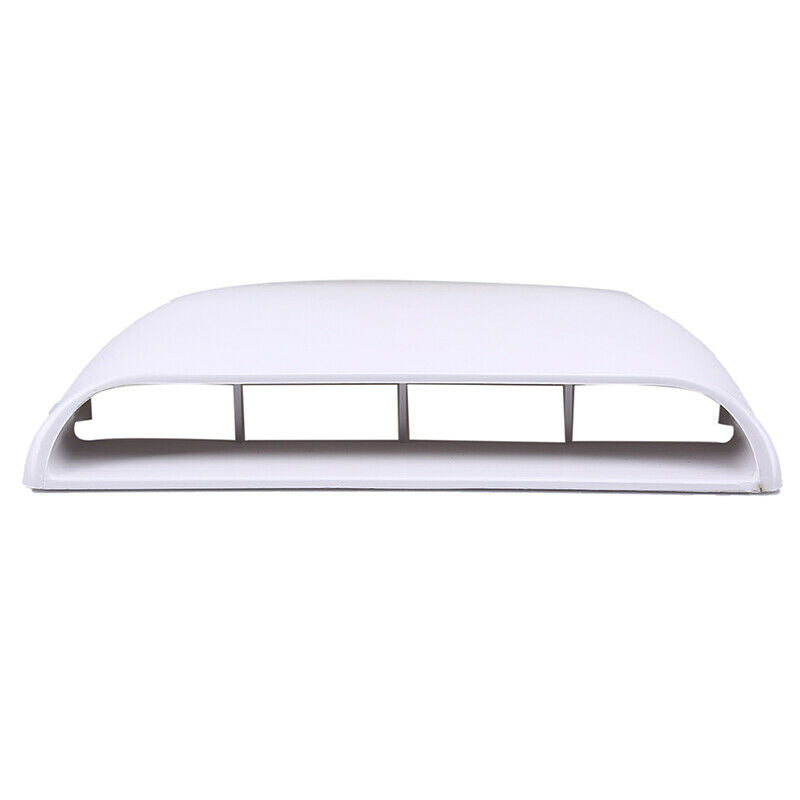 Universal Car Roof Air Flow Intake Aerial Hood Scoop Bonnet Cover White REPLACE
