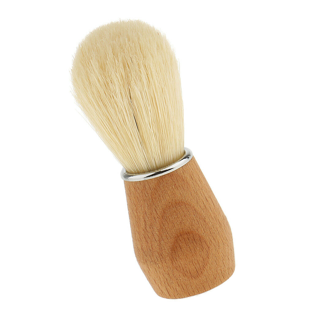 Men's Nylon Hair Shaving Brush Wooden Handle Home Barber Razor Tool Gift