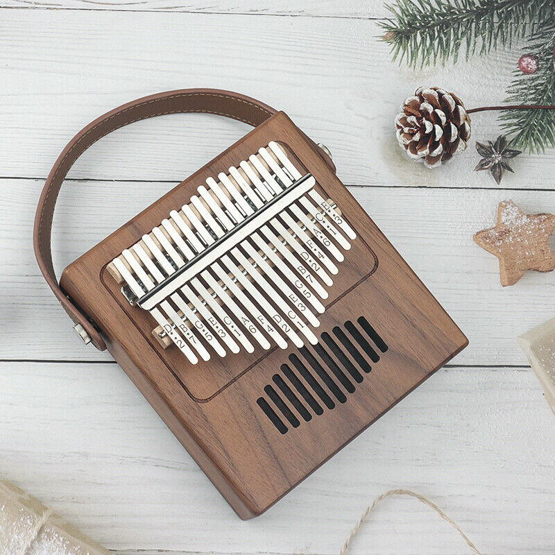 17Keys Kalimba Thumb Piano Made By Single Board Wood Mahogany Musical InstruBDA