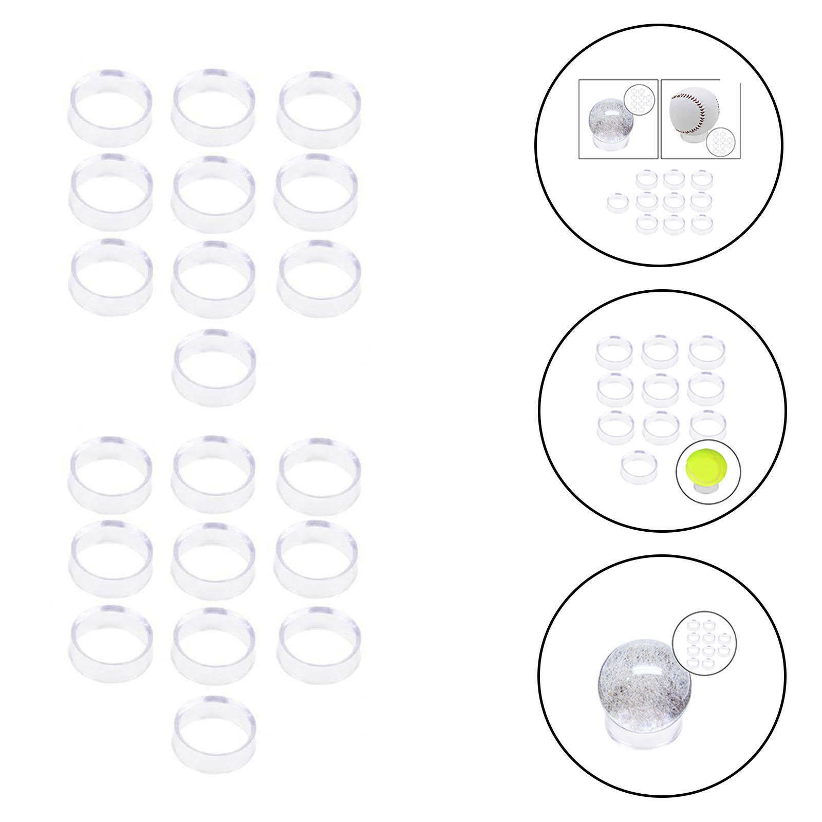 20Pcs Clear Display Stand For Crystal Ball Quartz Glass Stone Gems Base