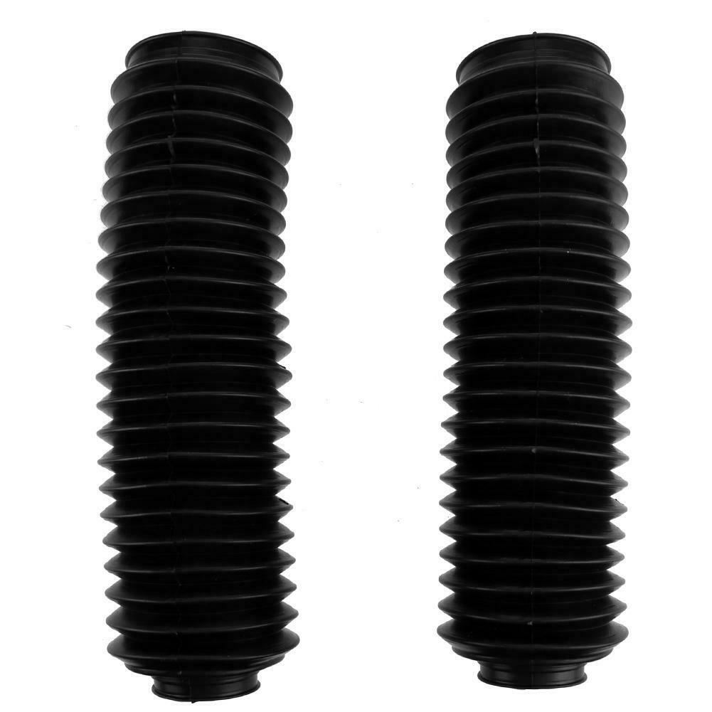 1 Pair 37mm Universal Dustproof Plastic Front Motorcycle Fork Cover Gaiters @